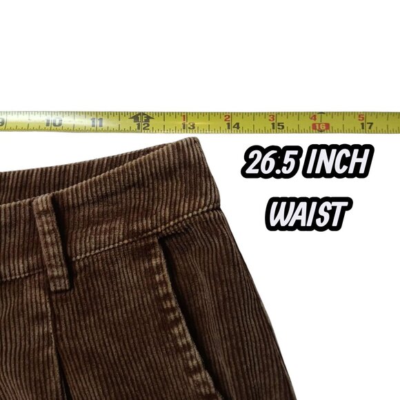 NEW SAGE THE LABEL kahlo washed cord pant in brown Size SMALL NWT - Picture 8 of 10